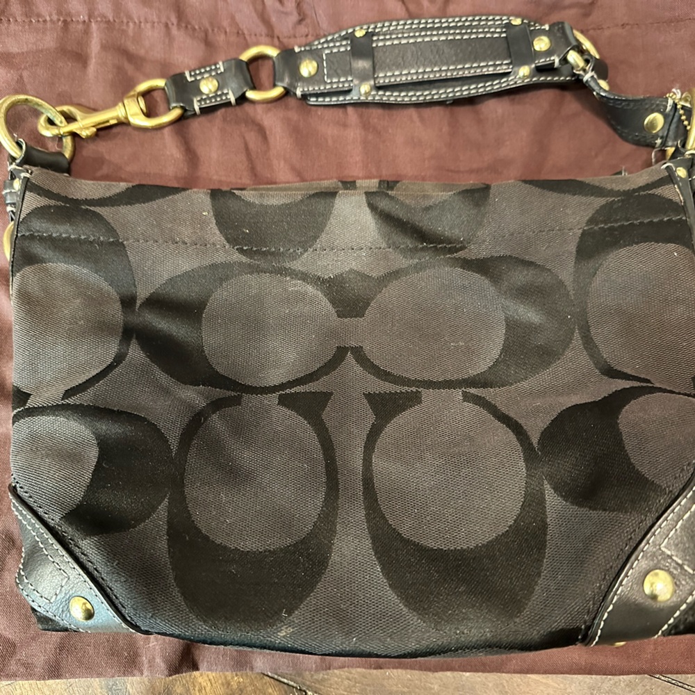 Black & Gold Coach Bag - Picture 2 of 9